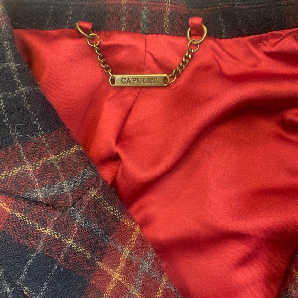 Spring 100% Wool Plaid blazer CAPULET brand - Picture 4 of 6